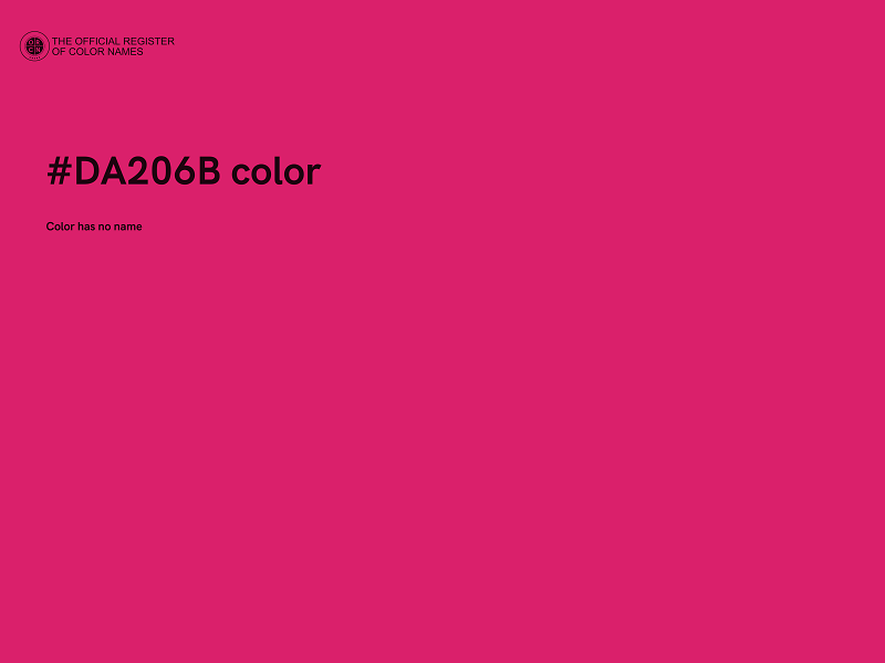 #DA206B color image