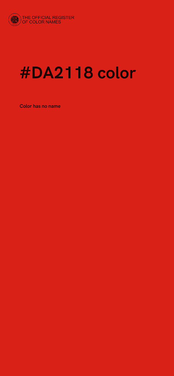 #DA2118 color image