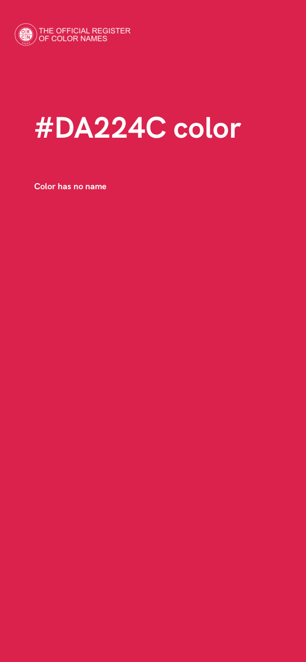 #DA224C color image