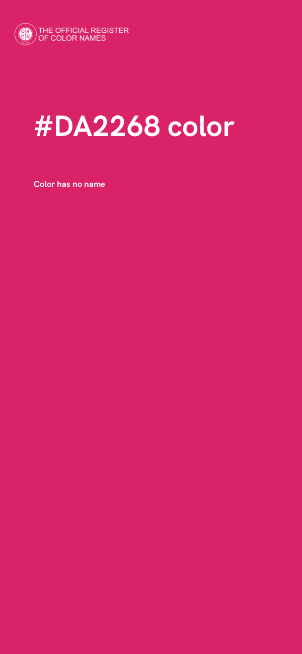 #DA2268 color image