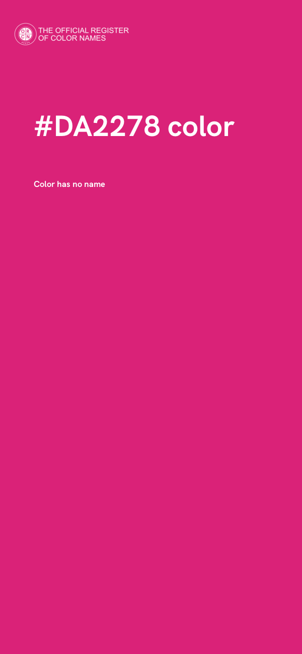 #DA2278 color image