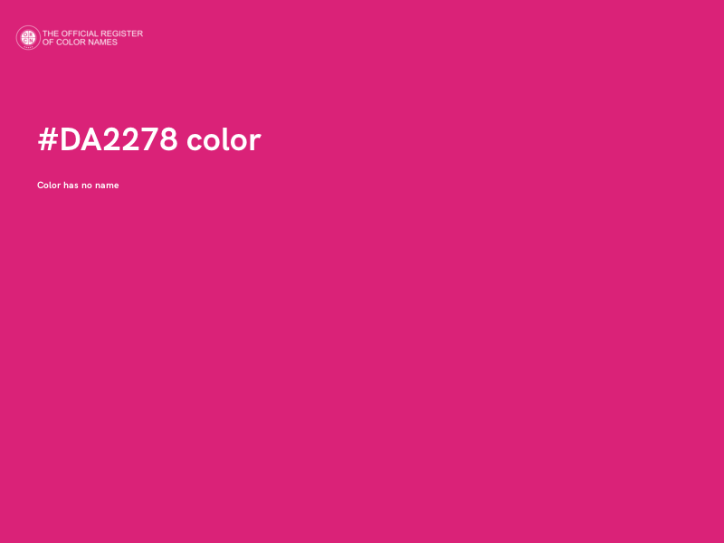 #DA2278 color image