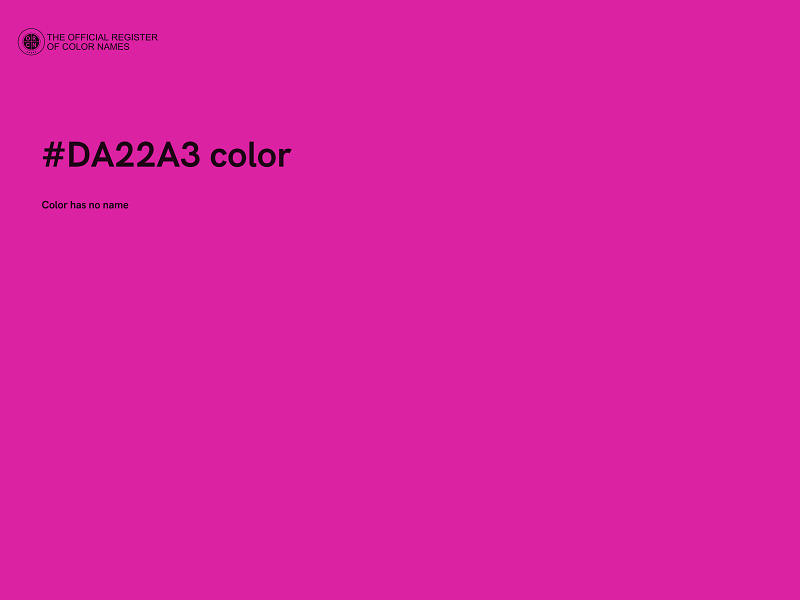 #DA22A3 color image