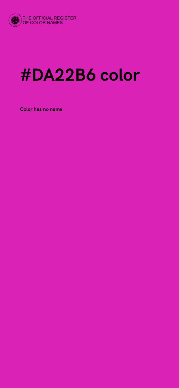 #DA22B6 color image