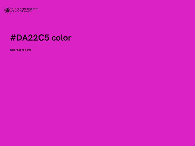 #DA22C5 color image