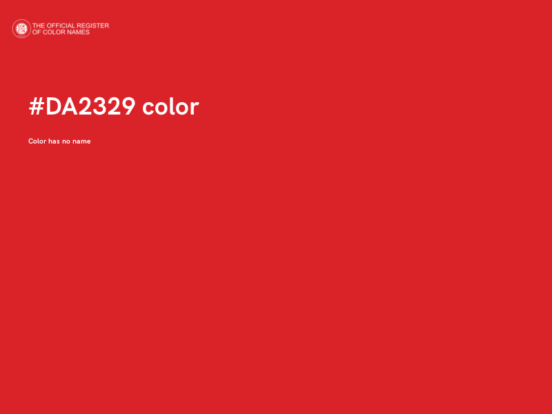 #DA2329 color image