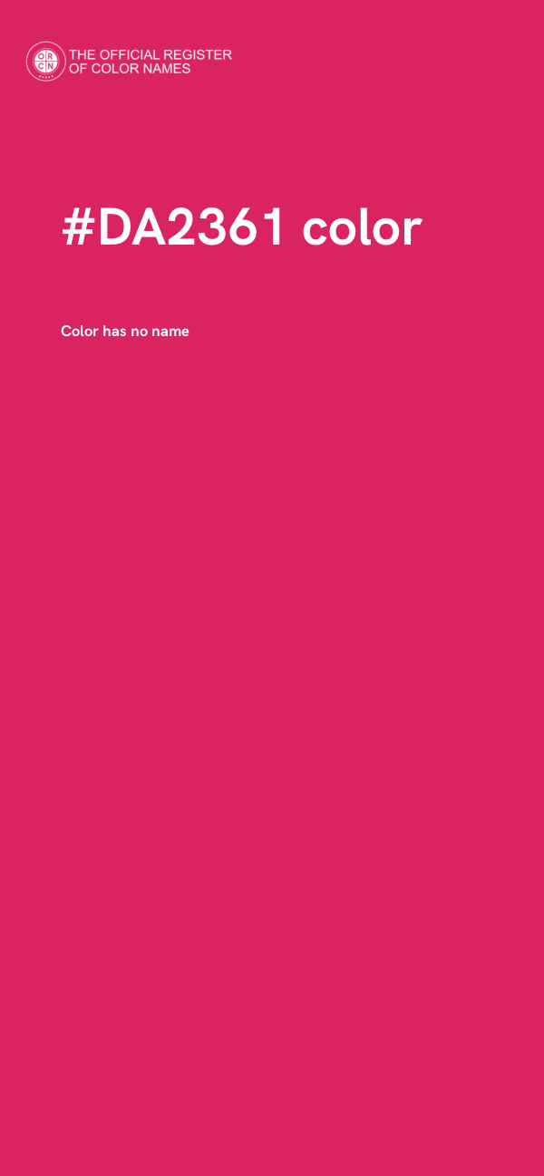 #DA2361 color image