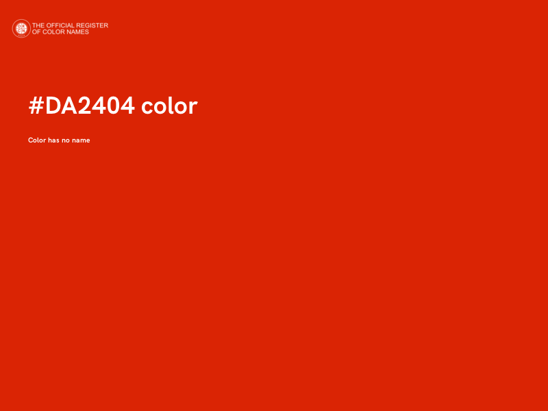 #DA2404 color image