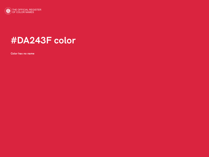 #DA243F color image