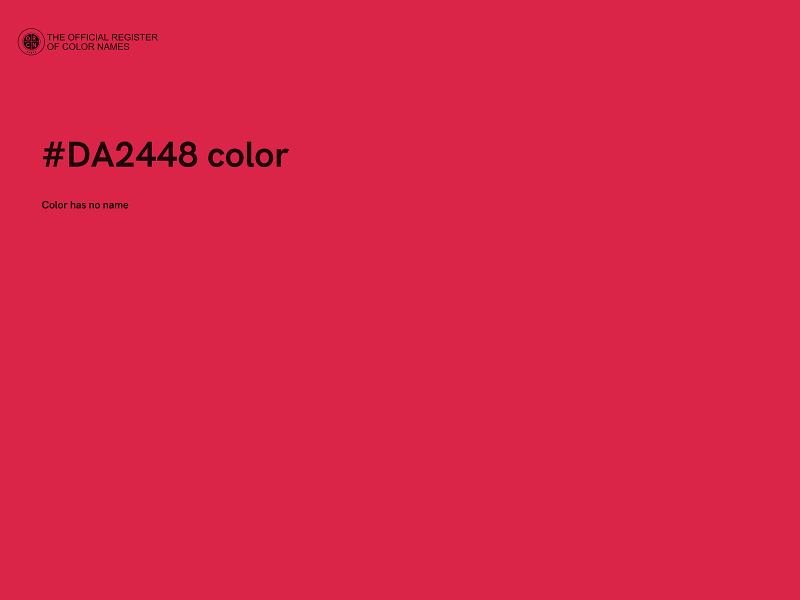 #DA2448 color image