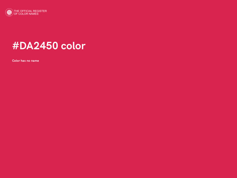 #DA2450 color image