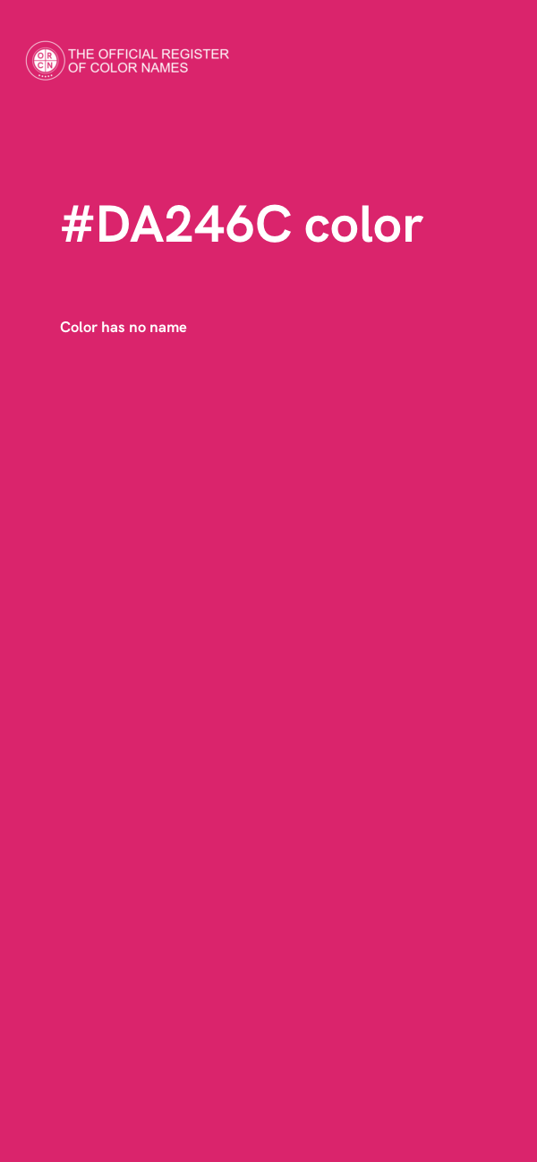 #DA246C color image