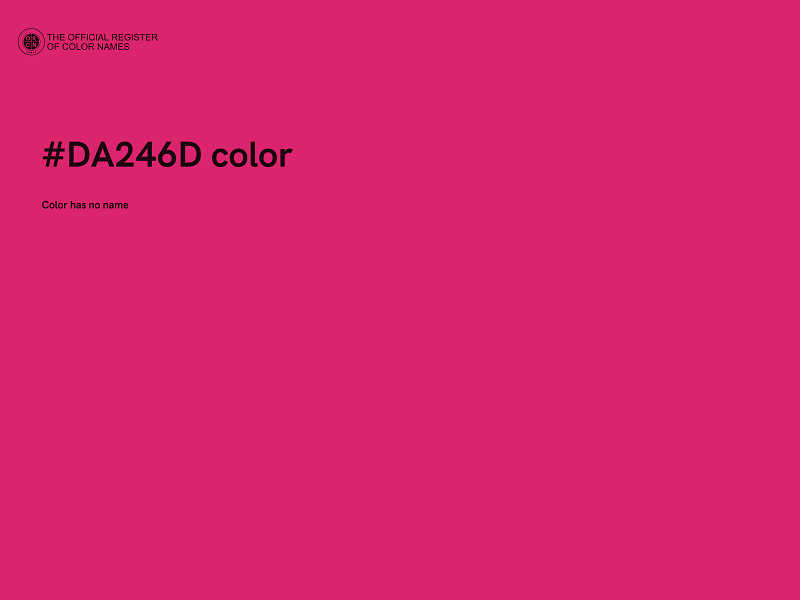 #DA246D color image