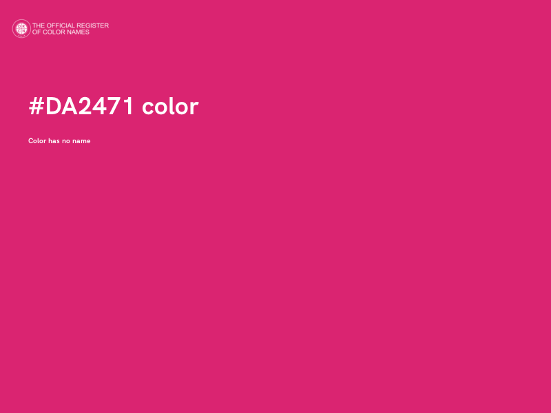#DA2471 color image
