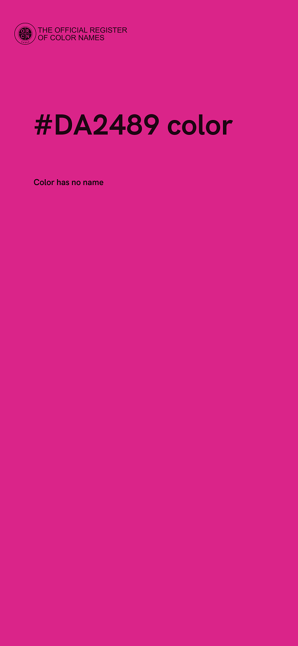 #DA2489 color image