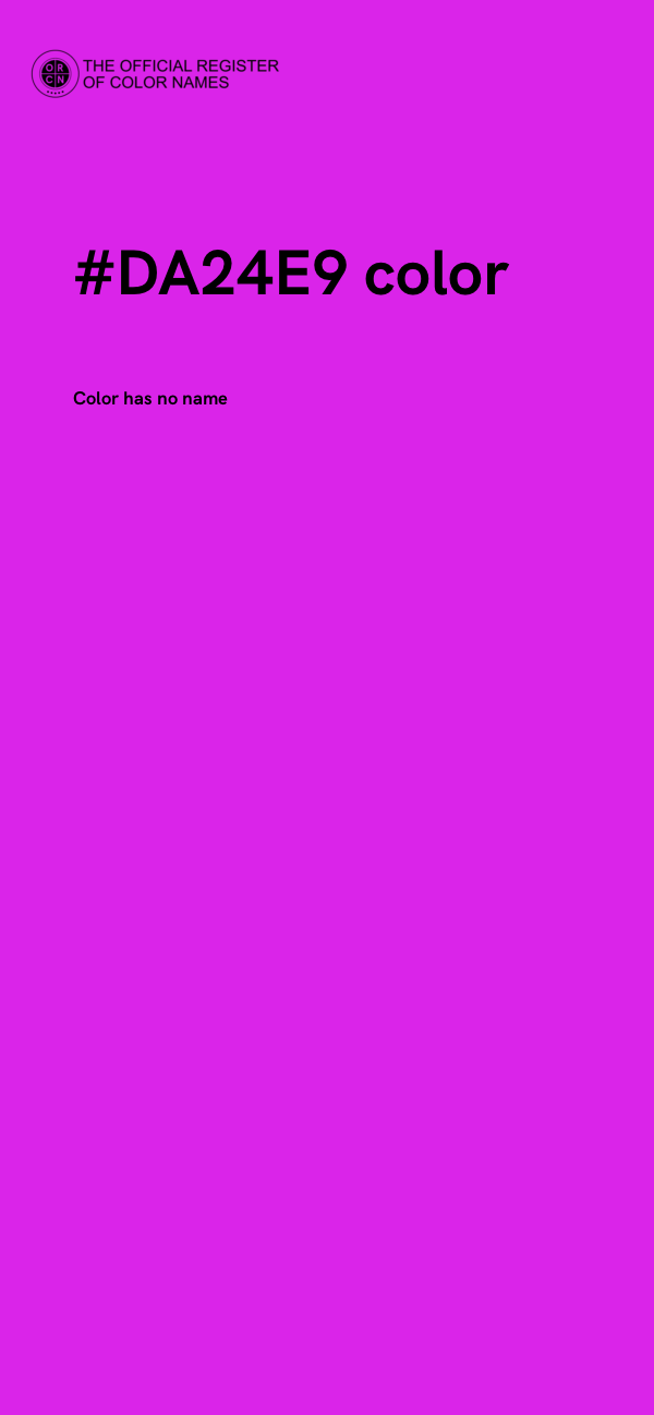 #DA24E9 color image