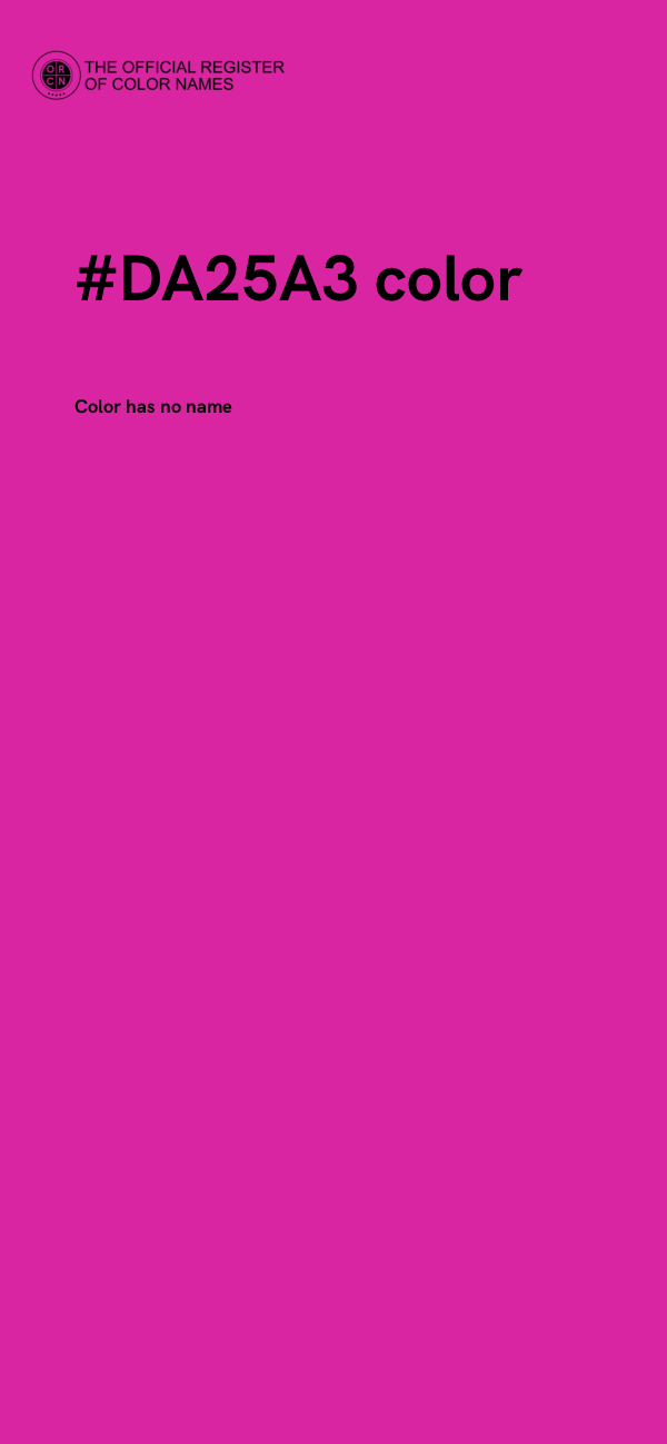 #DA25A3 color image