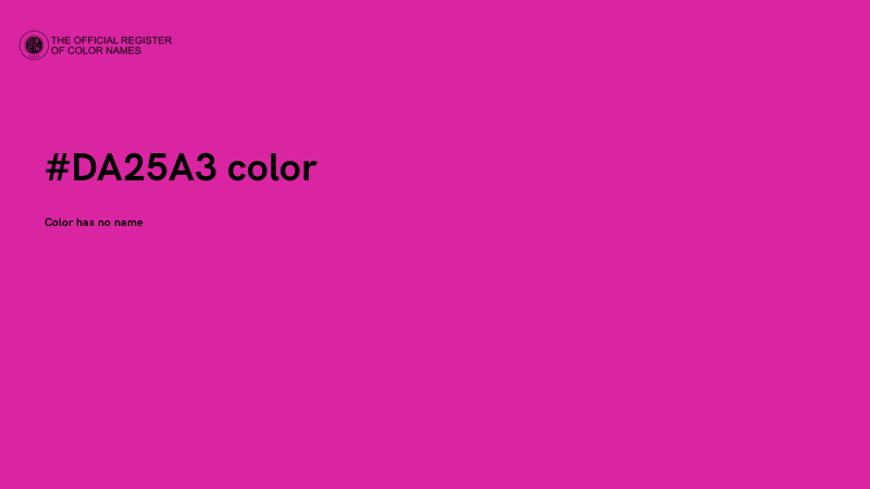 #DA25A3 color image