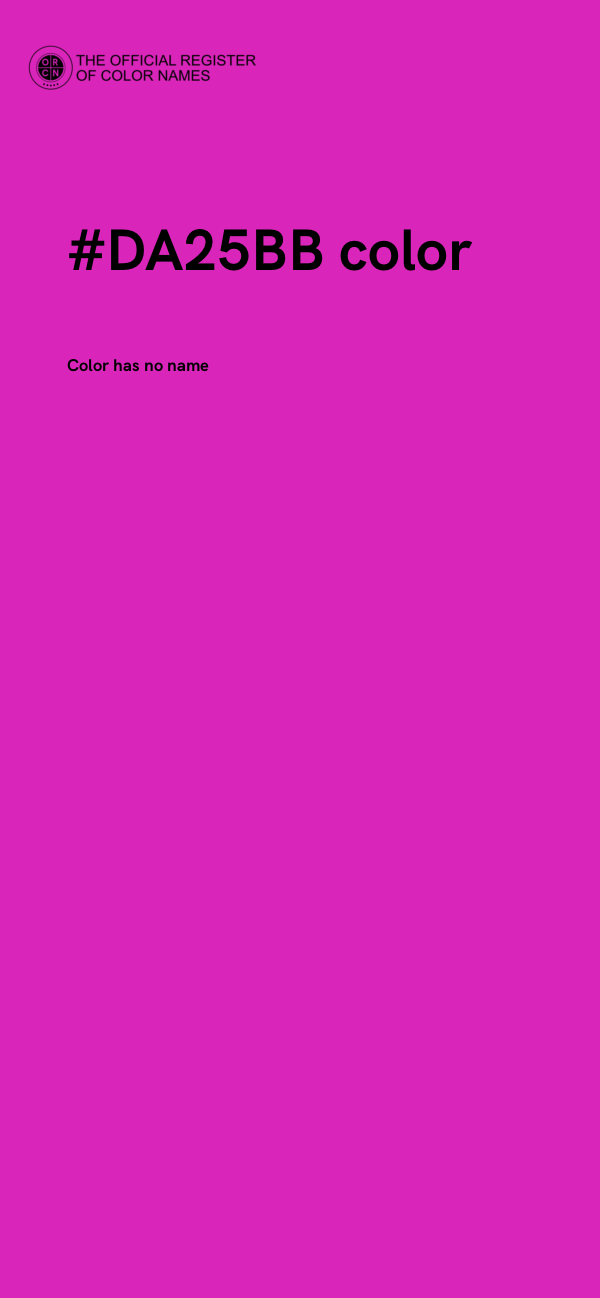 #DA25BB color image