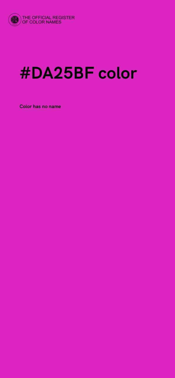 #DA25BF color image