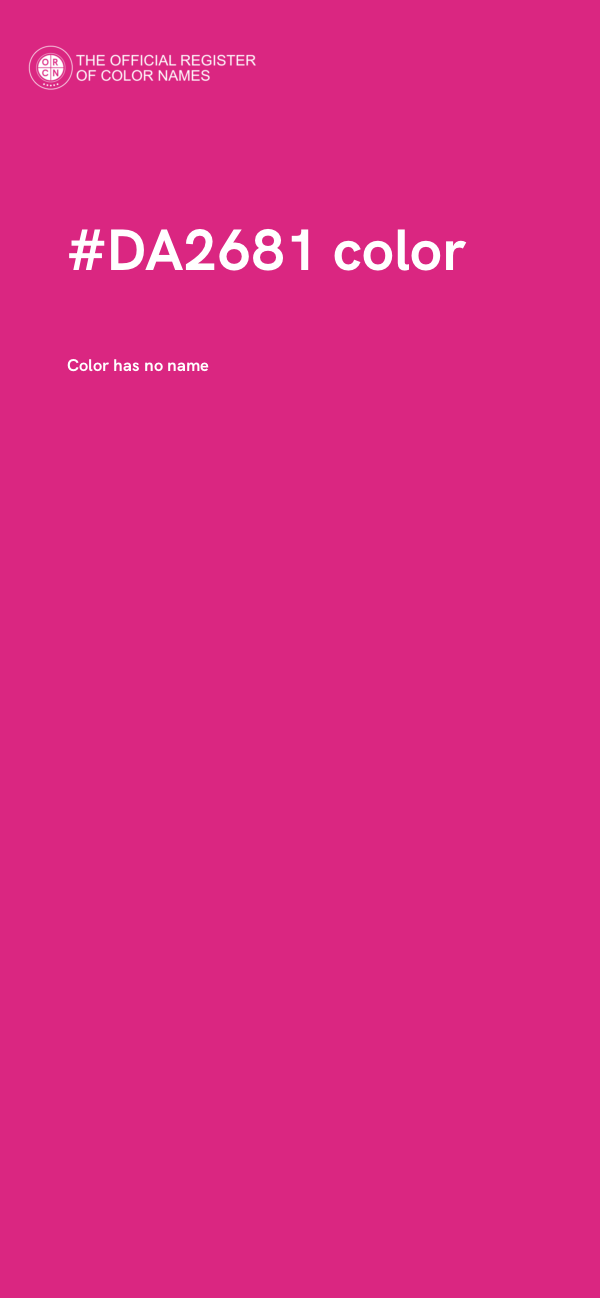 #DA2681 color image