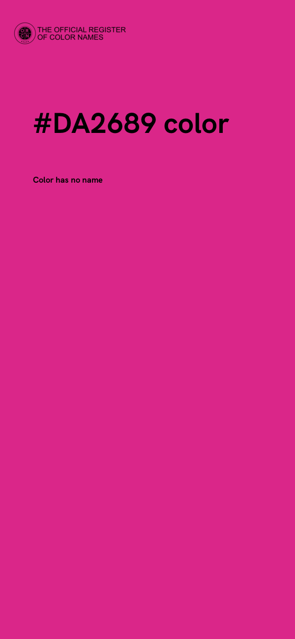 #DA2689 color image