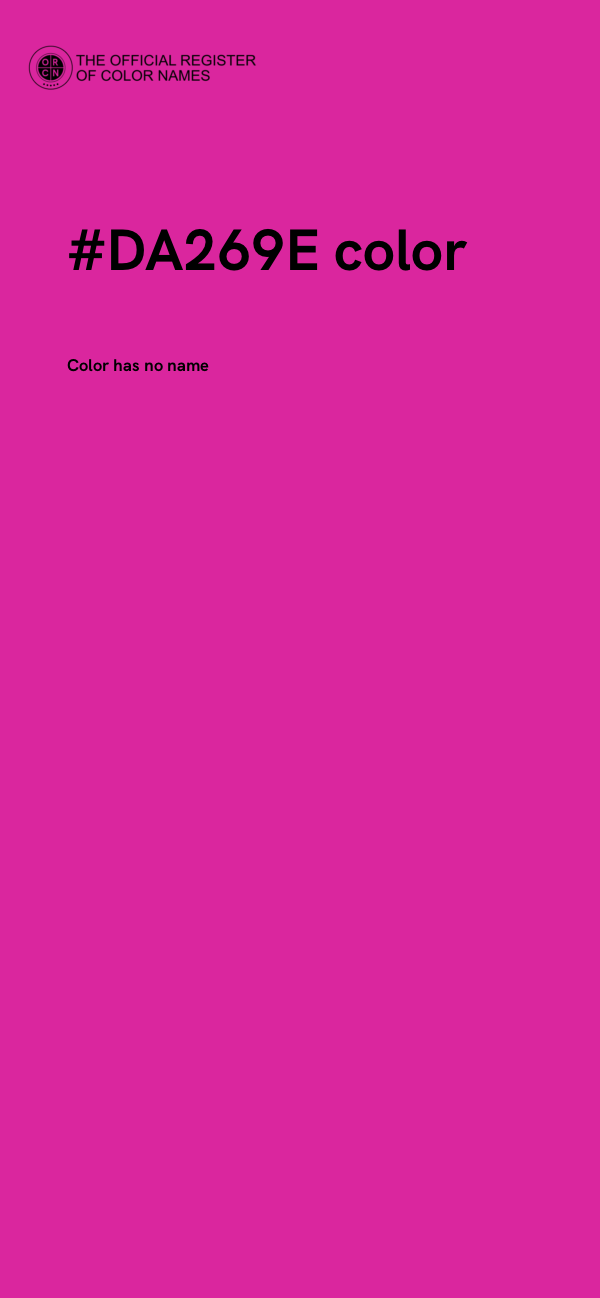 #DA269E color image