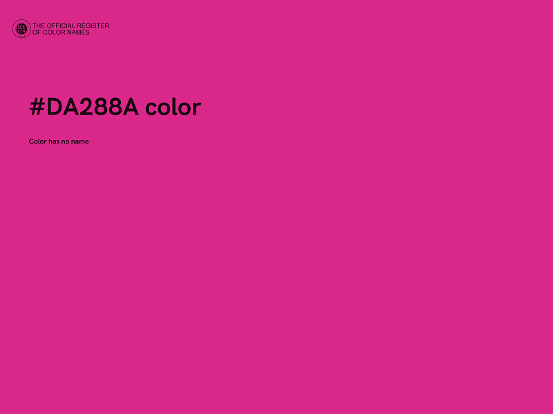 #DA288A color image