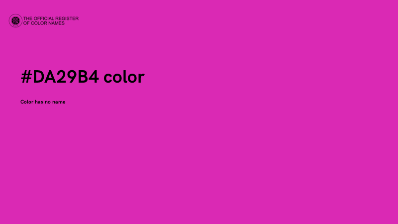 #DA29B4 color image