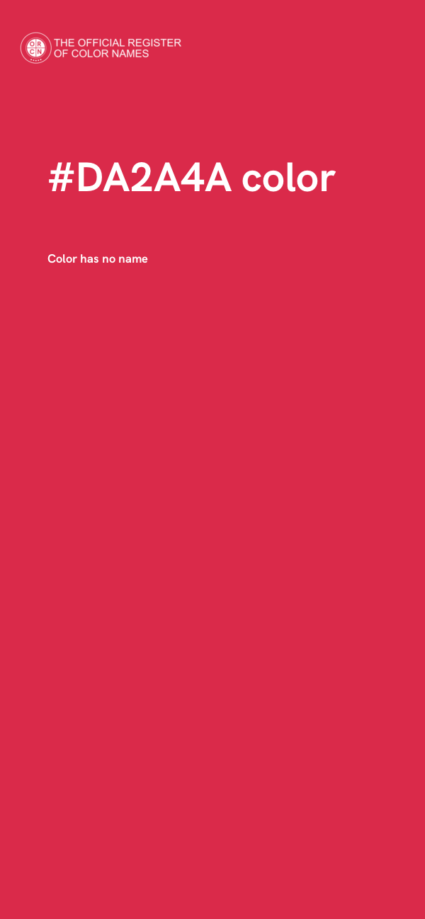 #DA2A4A color image