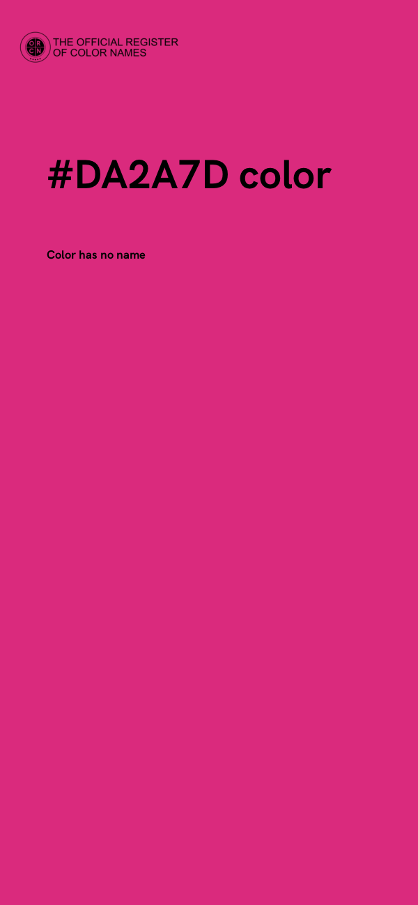 #DA2A7D color image