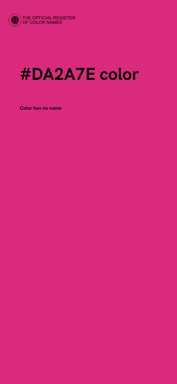 #DA2A7E color image