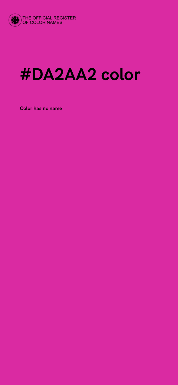 #DA2AA2 color image
