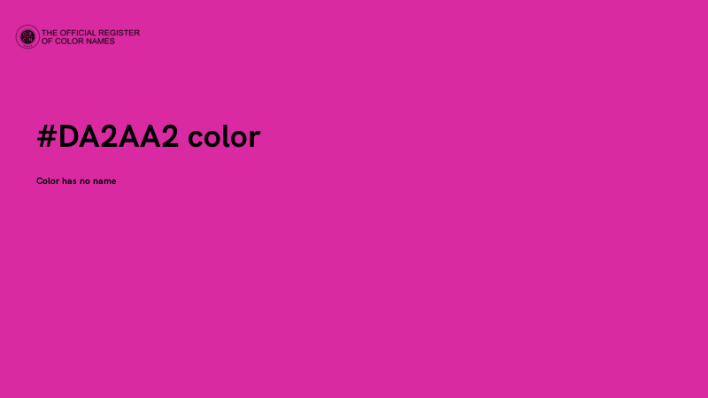 #DA2AA2 color image
