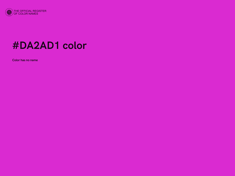 #DA2AD1 color image