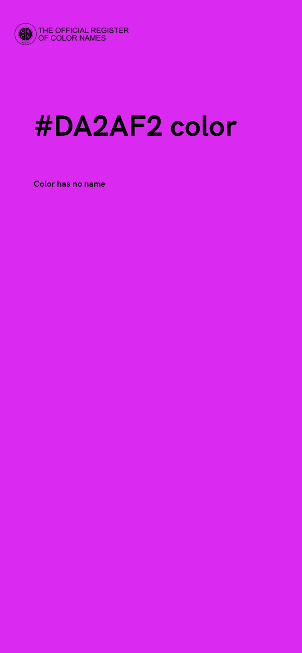#DA2AF2 color image