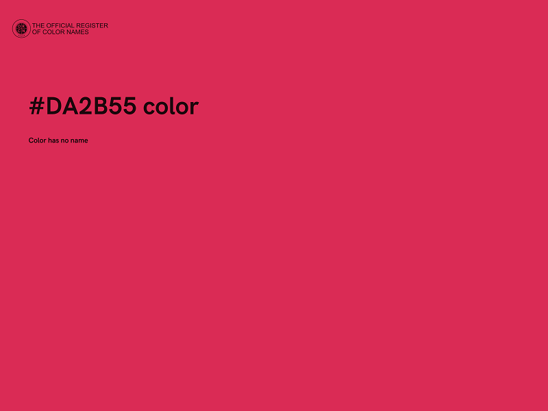 #DA2B55 color image