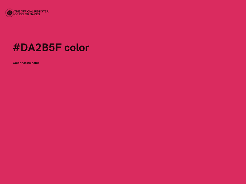 #DA2B5F color image