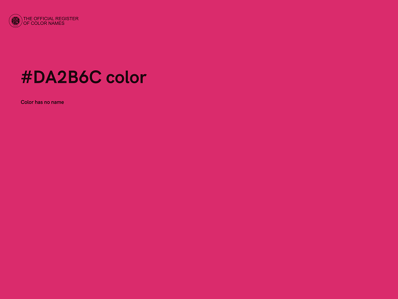 #DA2B6C color image