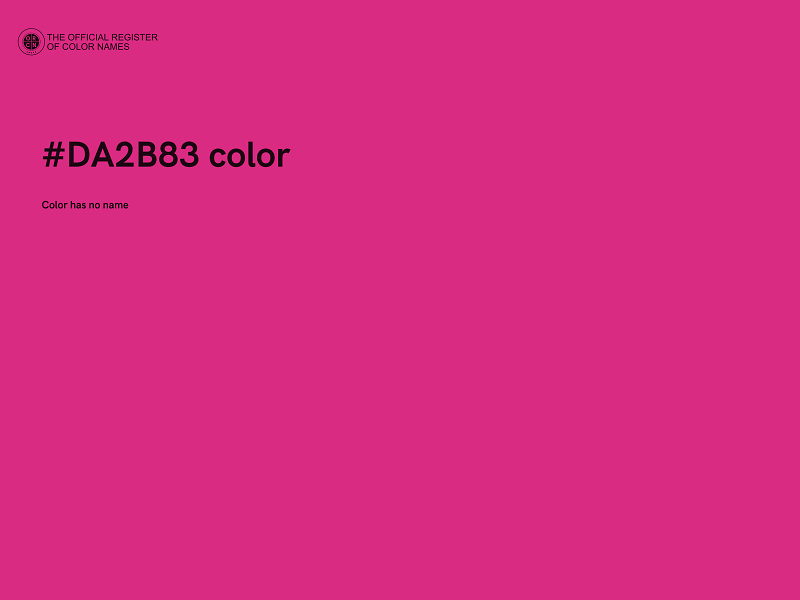 #DA2B83 color image