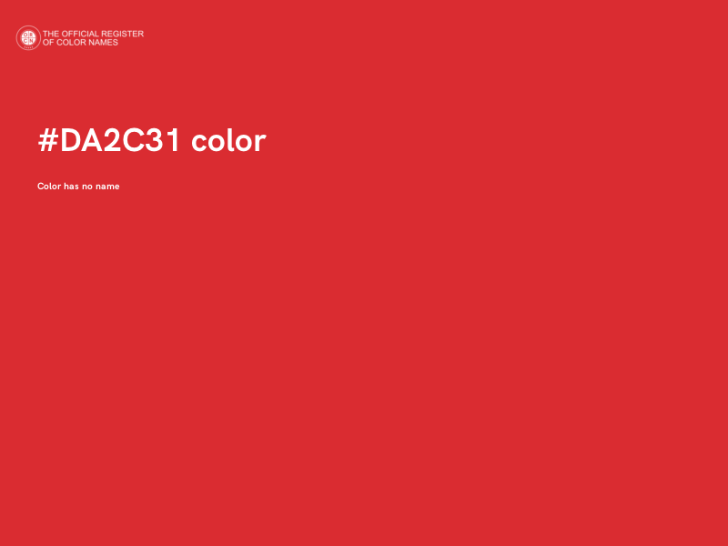 #DA2C31 color image