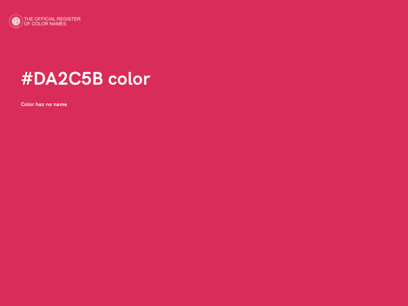 #DA2C5B color image