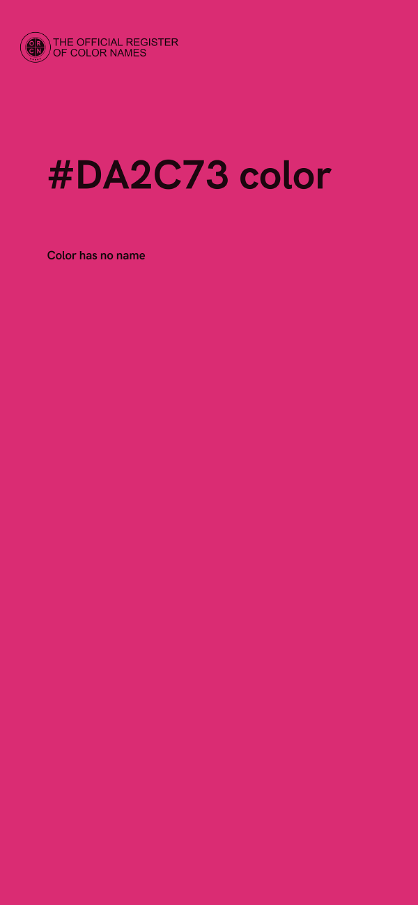 #DA2C73 color image