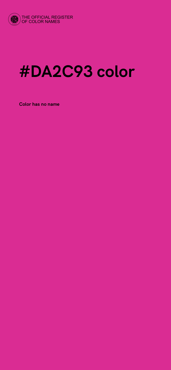 #DA2C93 color image