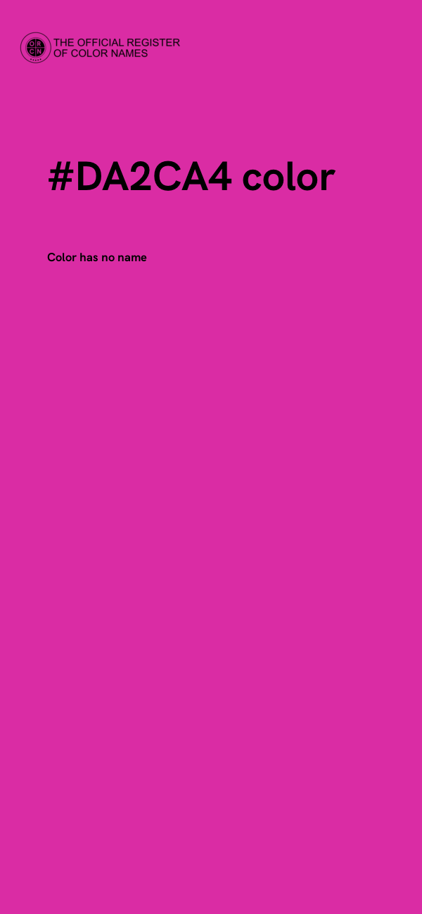 #DA2CA4 color image