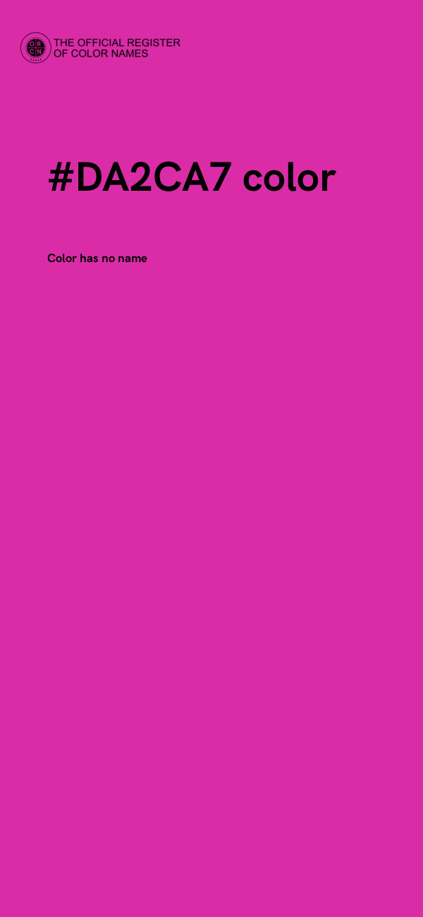 #DA2CA7 color image