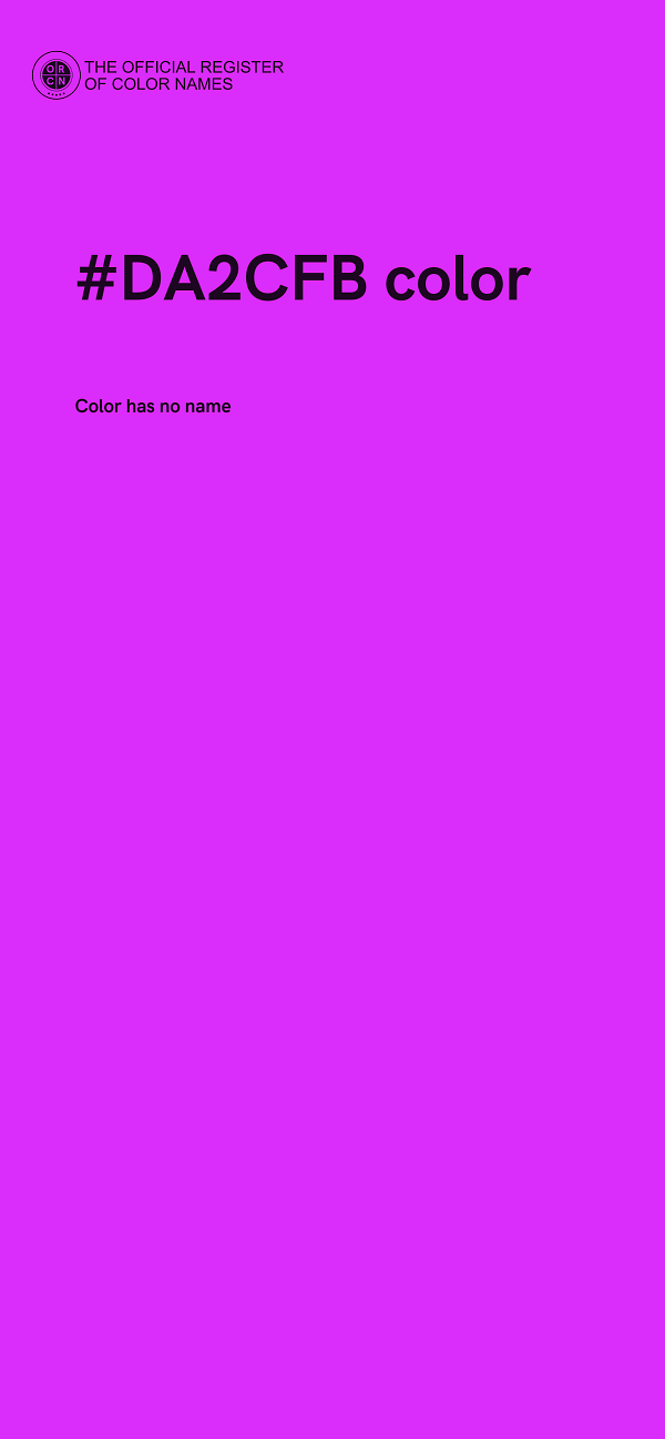 #DA2CFB color image
