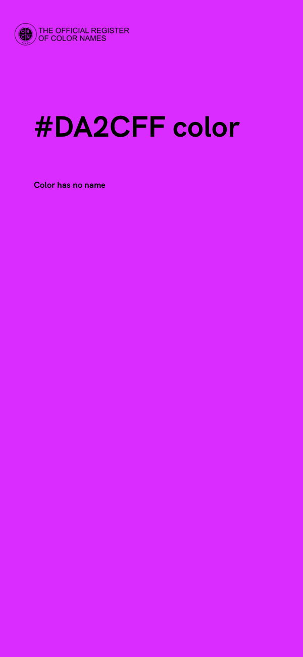 #DA2CFF color image
