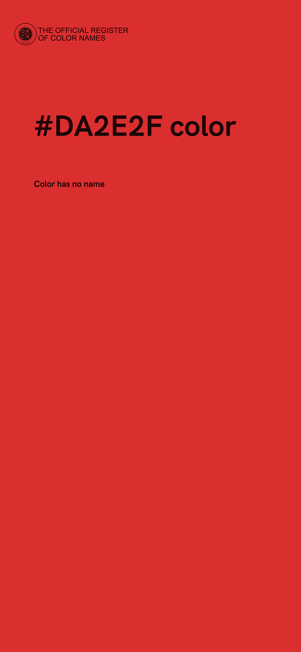 #DA2E2F color image