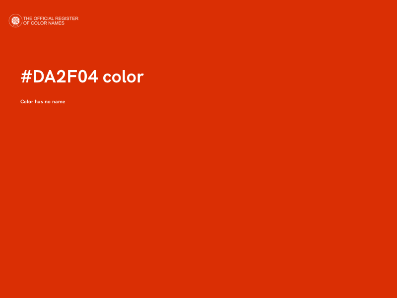 #DA2F04 color image